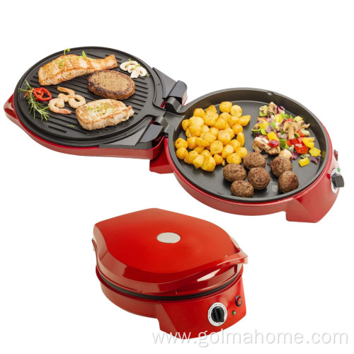 Griddle Adjustable Temperature Electric Pizza Maker